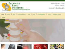 Tablet Screenshot of browardspine.com